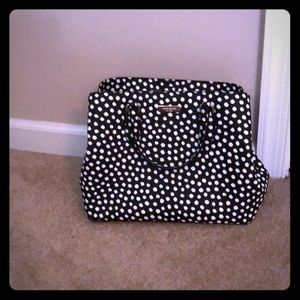 Kate spade black and white medium satchel